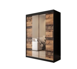 Tilburg I Sliding Door Wardrobe 150cm - Dark Oak 150cm - thumbnail 2