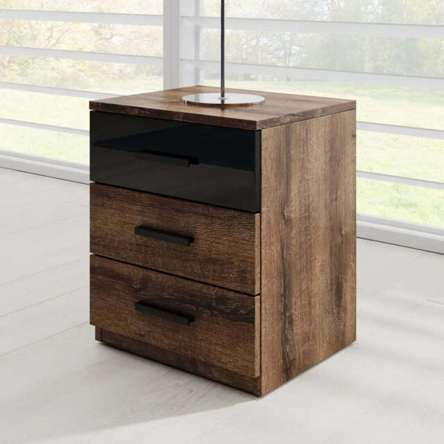 Galaxy Bedside Table 47cm - Oak Monastery 47cm - image 1
