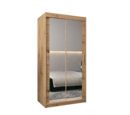 Tokyo III Sliding Door Wardrobe 100cm - Oak Artisan 100cm - thumbnail 6
