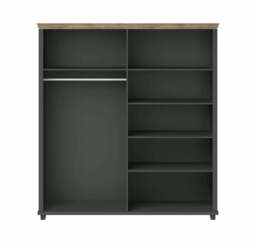 Evora 20 Hinged Wardrobe 200cm - Green 200cm - thumbnail 5