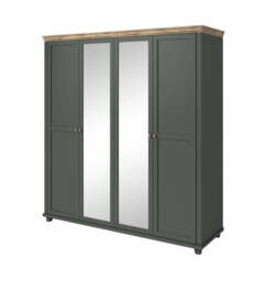 Evora 20 Hinged Wardrobe 200cm - Green 200cm - thumbnail 2