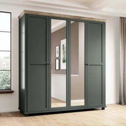Evora 20 Hinged Wardrobe 200cm - Green 200cm