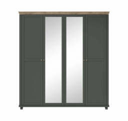 Evora 20 Hinged Wardrobe 200cm - Green 200cm - thumbnail 4