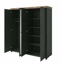 Evora 20 Hinged Wardrobe 200cm - Green 200cm - thumbnail 3