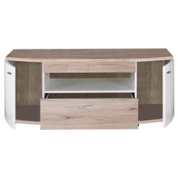 Rondo 03 TV Cabinet 130cm - White/Oak San Remo 130cm - thumbnail 2