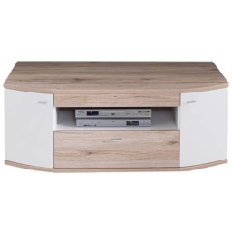 Rondo 03 TV Cabinet 130cm - White/Oak San Remo 130cm - thumbnail 3