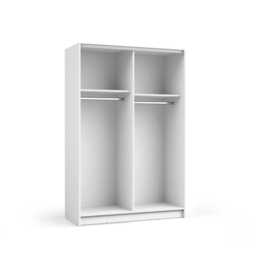 Sofia Sliding Door Wardrobe 120cm - White 120cm - thumbnail 6
