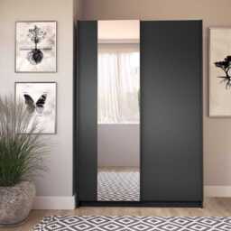 Sofia Sliding Door Wardrobe 120cm - White 120cm - thumbnail 5