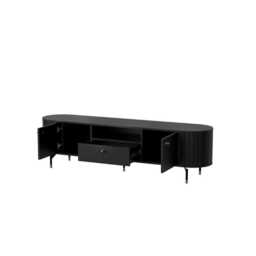 Zante ZA5 TV Cabinet 180cm - Black 180cm - thumbnail 2