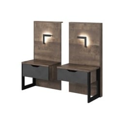 Arden Bedside Tables 52cm [Set Of Two] - Oak Grande 52cm