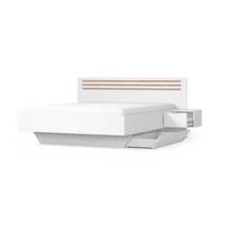 Florencja Bed Frame With Bedside Cabinets [EU Super King] - White 180 x 200cm - thumbnail 3