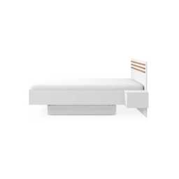 Florencja Bed Frame With Bedside Cabinets [EU Super King] - White 180 x 200cm - thumbnail 4