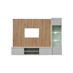 "Xavi Entertainment Unit For TVs Up To 70"" - Pearl Grey 200cm" - thumbnail 2