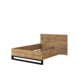 Halle Bed Frame [EU Double] - Oak Wotan 140 x 200cm - thumbnail 1