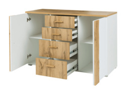 Wood WD03 Sideboard Cabinet 130cm - Oak Wotan 130cm - thumbnail 3
