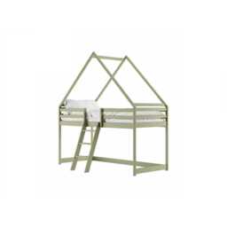 Moon Wooden Loft Bed - Cotton 90 x 200cm Without Mattress - thumbnail 3