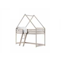 Moon Wooden Loft Bed - Cotton 90 x 200cm Without Mattress - thumbnail 5