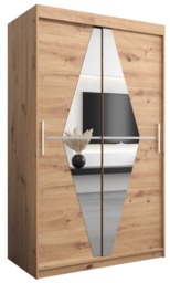 Boliwia Sliding Door Wardrobe 120cm - White 120cm - thumbnail 3