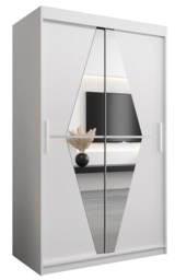Boliwia Sliding Door Wardrobe 120cm - White 120cm - thumbnail 7