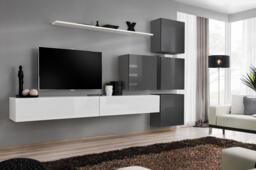 "Switch IX Entertainment Unit For TVs Up To 75"" - Black 300cm White" - thumbnail 7