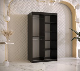 Ramiro II Sliding Door Wardrobe 100cm - White 100cm - thumbnail 4