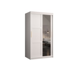 Ramiro II Sliding Door Wardrobe 100cm - White 100cm - thumbnail 7