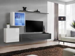 "Switch XV Entertainment Unit For TVs Up To 75"" - White 250cm Black" - thumbnail 8