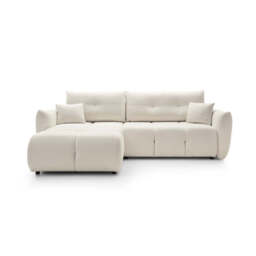 Corner Sofa Bed Base - Light Grey 257cm Right - thumbnail 6