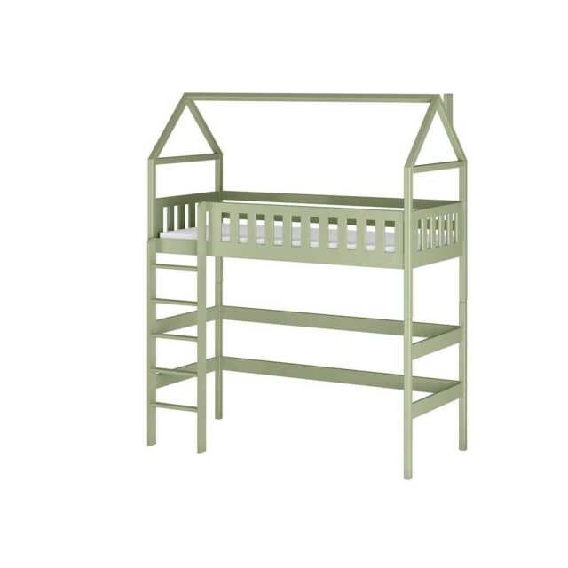 Otylia Wooden Loft Bed - Olive Without Mattress - image 1