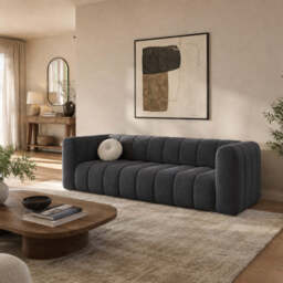 Sofa Bed Fumo - 250cm 105cm Dark Ash-Grey 23 - thumbnail 7