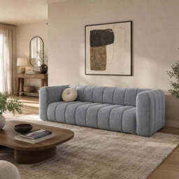 Sofa Bed Fumo - 250cm 105cm Dark Ash-Grey 23