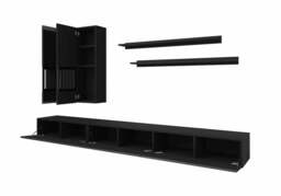 "Athens Entertainment Unit For TVs Up To 75"" - Black Gloss 270cm" - thumbnail 3