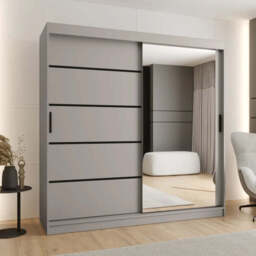 Rubino V2 Sliding Door Wardrobe 200cm - Oak Walnut 200cm - thumbnail 6