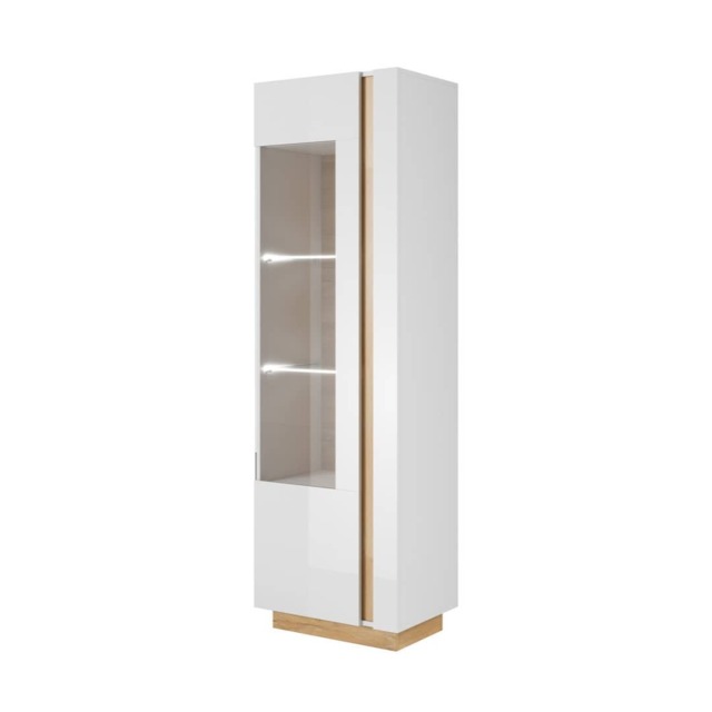 Arco Tall Display Cabinet 60cm - White 60cm - image 1