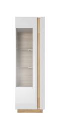 Arco Tall Display Cabinet 60cm - White 60cm - thumbnail 3