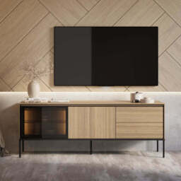 Visso VI-07 TV Cabinet 167cm - Oak Linear 167cm