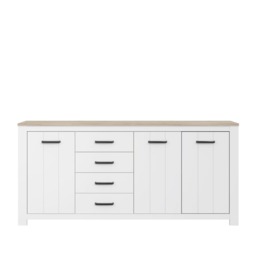 Elara Sideboard Cabinet 206cm - White 206cm - thumbnail 4