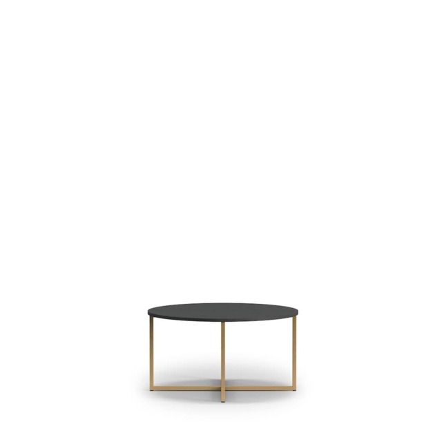Pula Coffee Table 80cm - Black Portland Ash 80cm - image 1
