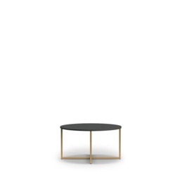 Pula Coffee Table 80cm - Black Portland Ash 80cm - thumbnail 1