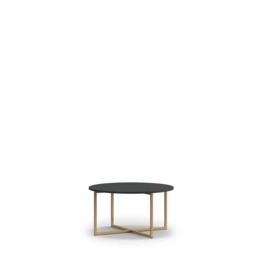 Pula Coffee Table 80cm - Black Portland Ash 80cm - thumbnail 2