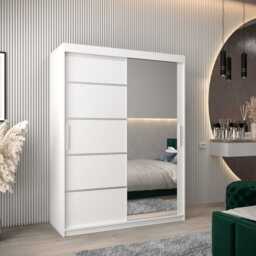 Verona 02 Sliding Door Wardrobe 150cm - Black 150cm - thumbnail 2