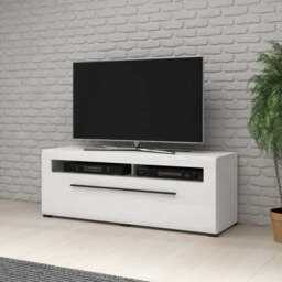 Tulsa 41 TV Cabinet 140cm - White Gloss 140cm