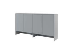 BC-06 Horizontal Wall Bed Concept 90cm With Storage Cabinet - White Gloss 90 x 200cm - thumbnail 8