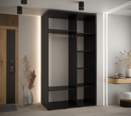 Cannes VII Sliding Door Wardrobe 130cm - White 130cm - thumbnail 4