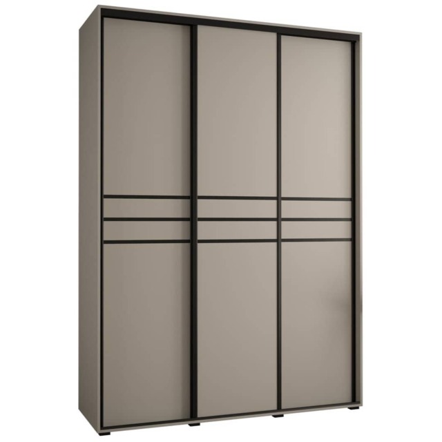 Dakota X Sliding Door Wardrobe 180cm - Cashmere 180cm - image 1