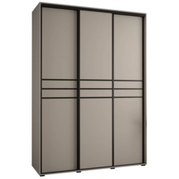 Dakota X Sliding Door Wardrobe 180cm - Cashmere 180cm - thumbnail 1