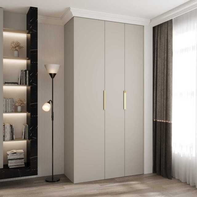Como IV Hinged Door Wardrobe 120cm - Cashmere 120cm - image 1