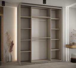 Dakota III Sliding Door Wardrobe 190cm - Cashmere 190cm - thumbnail 4