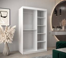 Uppsala V2 Sliding Door Wardrobe 120cm - Black 120cm - thumbnail 8