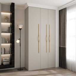 Como II Hinged Door Wardrobe 120cm - Cashmere 120cm - thumbnail 1